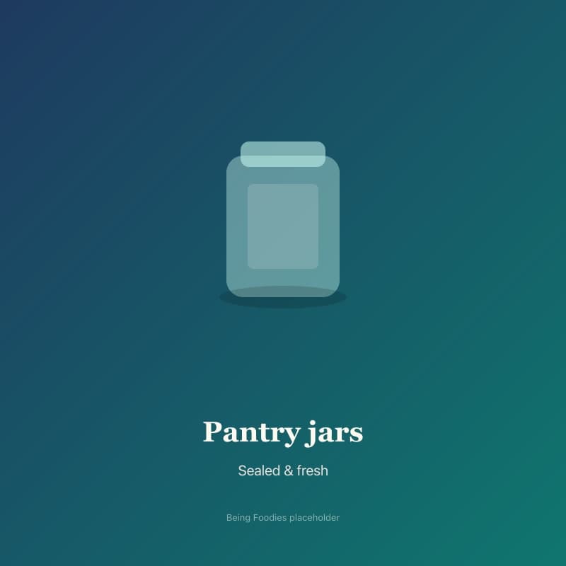 Assorted small jars
